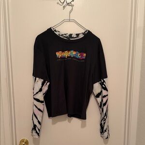 Grateful Dead Black Tie-Dye Long Sleeve Tee